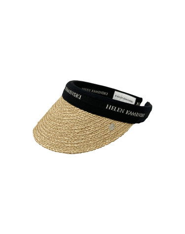 26SS 비앙카8 라피아 바이저햇 네추럴/블랙 HAT52204 BIANCA8 NATURAL BLACK