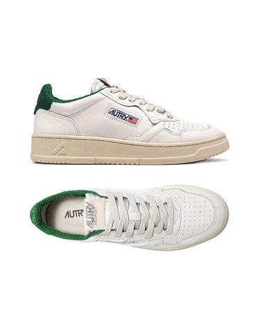 26SS 여성 메달리스트 로우탑 스니커즈 화이트/그린탭 AULW SP03