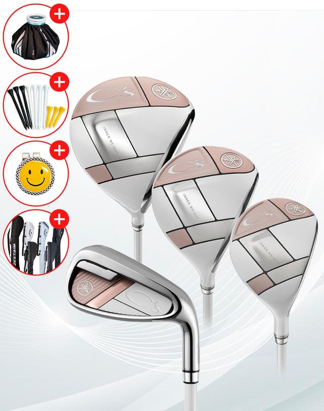 야마하 증정A[오리엔트골프정품] 25년 야마하 CS(씨즈) 여성용 풀세트 (10PCS)(D+FW+UT+7I) GF 착용컷