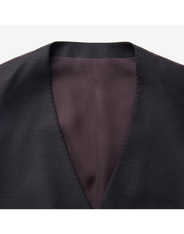 캠브리지 멤버스 카벤디쉬 울캐시 서지 솔리드 베스트 (Dark Gray) MNFDA25703GYD 착용컷