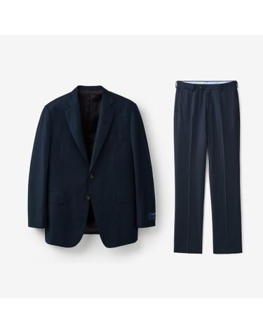 제냐 울캐시 쉐도우체크 수트 (Navy) MRFBW25211NAV_MRFCW25211NAV