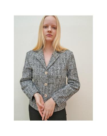 멜란지 트위드 블랙 자켓_Melange Tweed Black JK