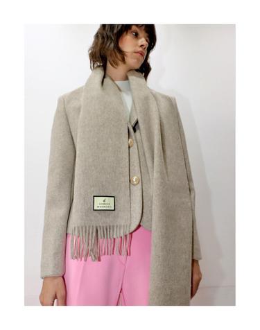 울100 베이지 머플러 _ Wool 100 Beige Muffler