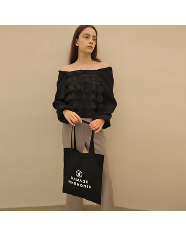로고 블랙 에코백_Logo Black Eco bag