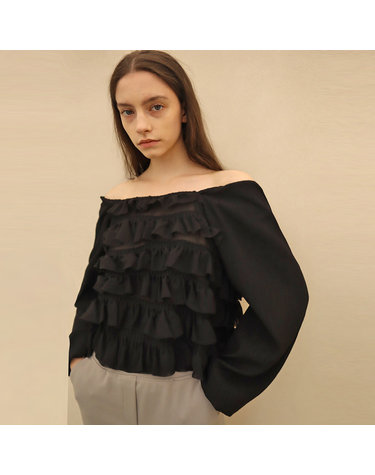 캉캉 블랙 오프숄더_Cancan Black Off shoulder