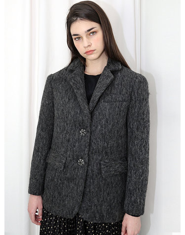 모헤어 챠콜 자켓 _ Mohair Charcoal JK