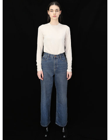 하이웨스트 빈티지 블루 청바지_ High waist Vintage Blue Denim