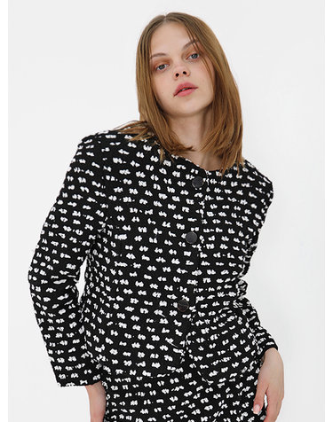 리본 도트 블랙 자켓 _ Ribon Dot Black JK