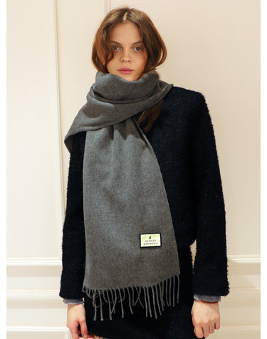 울100 차콜 머플러 _ Wool 100 Charcoal Muffler