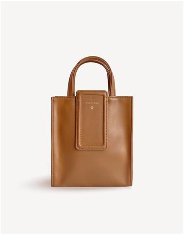 [미니 시그니처 쇼퍼백] mini SIGNATURE SHOPPER BAG - Brown