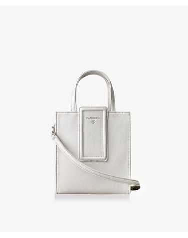 -리뉴얼-[미니 시그니처 쇼퍼백] mini SIGNATURE SHOPPER BAG - Ivory