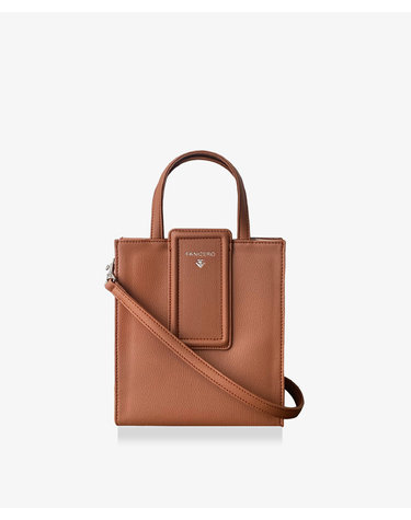 -리뉴얼-[미니 시그니처 쇼퍼백] mini SIGNATURE SHOPPER BAG - Brown