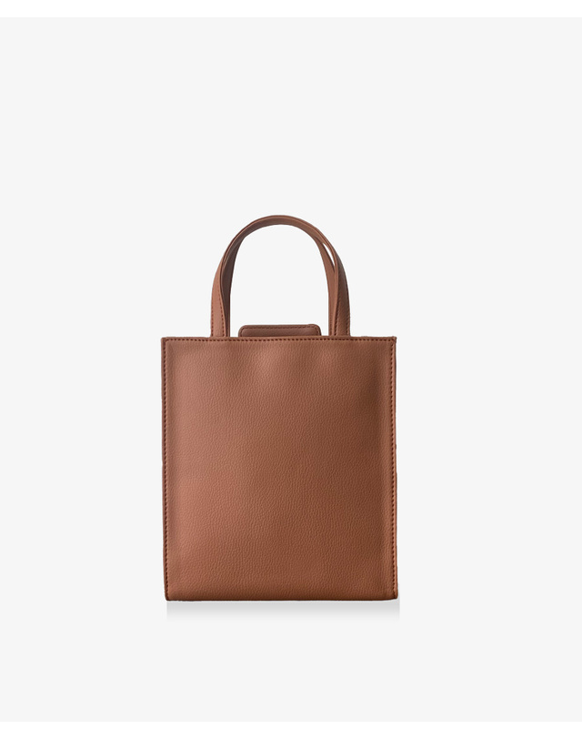 패니제로 -리뉴얼-[미니 시그니처 쇼퍼백] mini SIGNATURE SHOPPER BAG - Brown 브라운 착용컷
