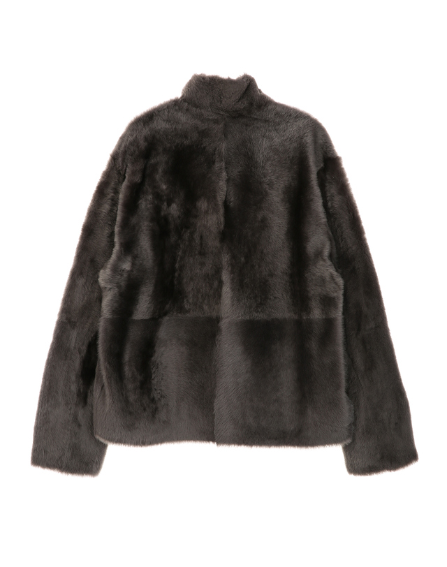 닥스 여성 [LUXURY FUR][양모피][리버시블]차콜그레이 하이넥 하프 무스탕 차콜 그레이 상세