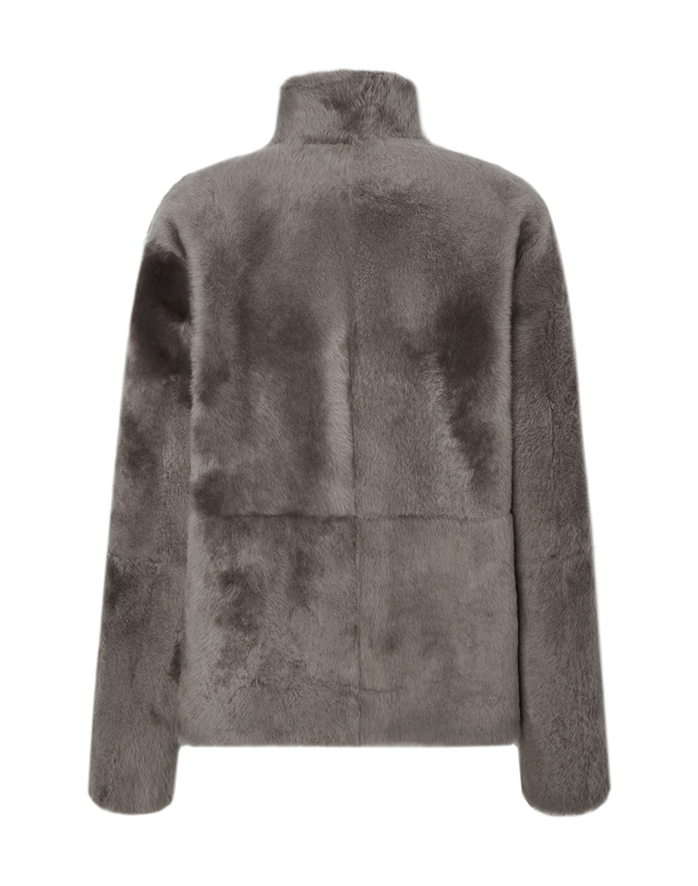 닥스 여성 [LUXURY FUR][양모피][리버시블]브라운 하이넥 하프 무스탕 상세