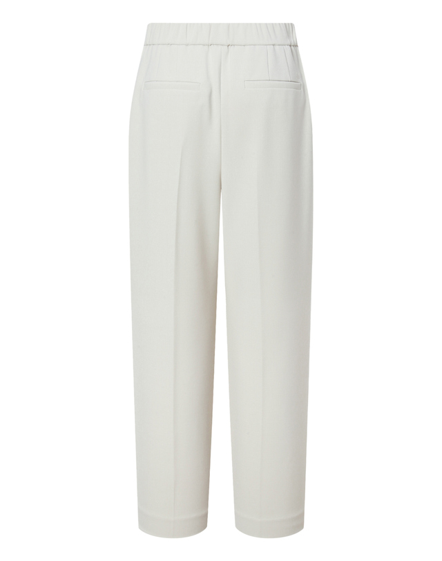 닥스 여성 [배기핏]베이지 스트레치 폴리혼방 뒷밴딩 슬림 슬랙스 밝은 베이지 착용컷