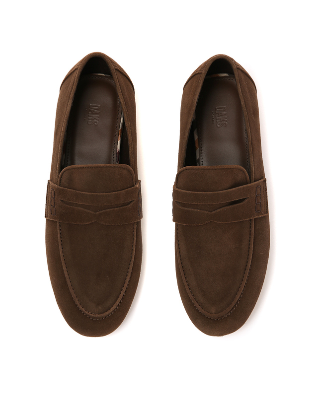 닥스 여성 [LUXURY LEATHER][소가죽]브라운 스웨이드 로퍼 상세