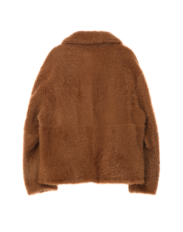 닥스 여성 [LUXURY FUR] 카멜 천연모피 세미 컬리 무스탕 리버시블 자켓 캐멀 상세