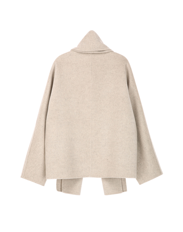 닥스 여성 [HIGH WOOL/시즌트렌드] 라이트베이지 울캐시미어혼방 머플러SET 자켓 밝은 베이지 상세