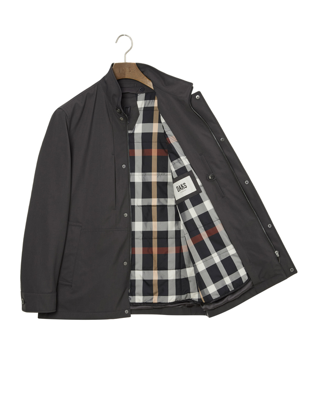 닥스 남성 [클리어런스][IMPORTED FABRIC] 라이너 탈착 사파리 점퍼 진한 세피아 상세