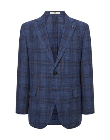 [LORO PIANA 원단] 블루 써머 체크 자켓