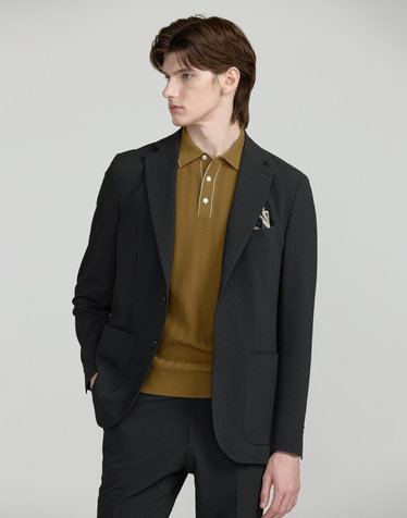 [SET-UP] [IMPORTED FABRIC] 다크터키쉬블루 써커 자켓
