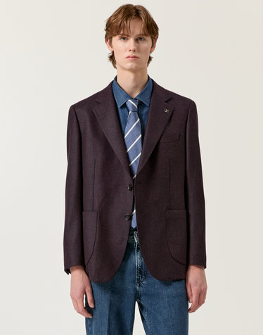 [LORO PIANA 원단] 버건디 포멀 자켓
