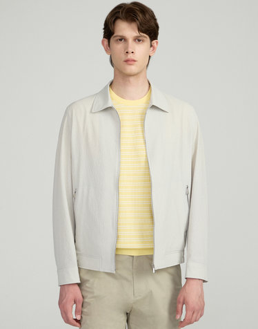 [IMPORTED FABRIC] 스타디움넥 블루종 점퍼
