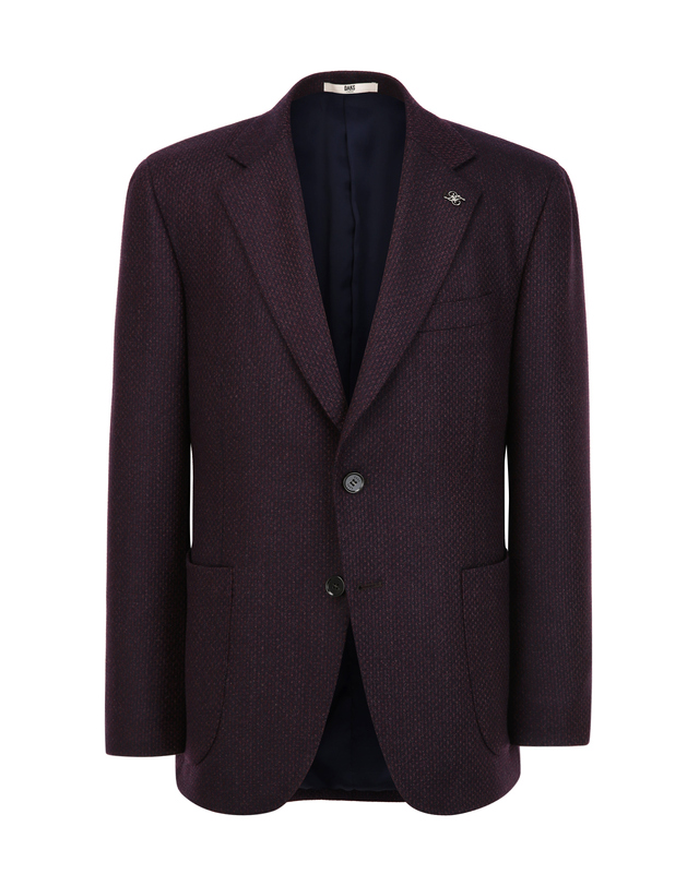 닥스 남성 [LORO PIANA 원단] 버건디 포멀 자켓 와인 착용컷