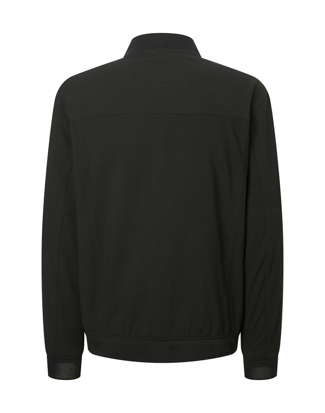 닥스 남성 [IMPORTED FABRIC] 스타디움넥 블루종 점퍼 진한 청록 착용컷
