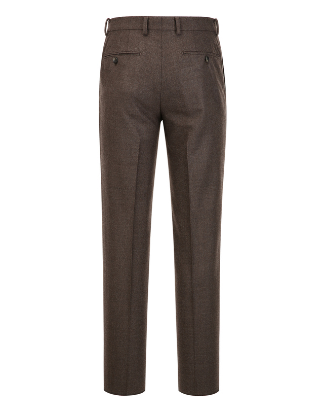 닥스 남성 [OBS] [LOROPIANA 원단] 다크베이지 울 팬츠 진한 베이지 착용컷