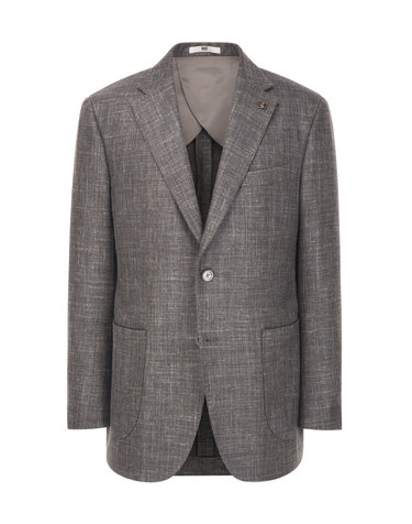 [OBS] [LORO PIANA] 브라운 울실크린넨 자켓