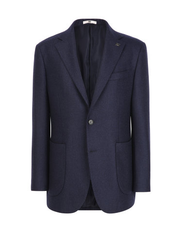 [LORO PIANA 원단] 다크네이비 울100% 멜란지 셋업 자켓