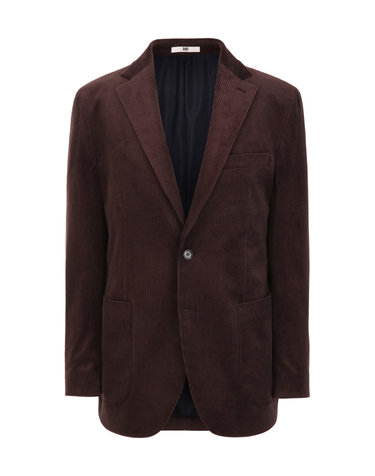 [ZEGNA] 다크 와인 울 캐시미어 혼방 캐시코 자켓