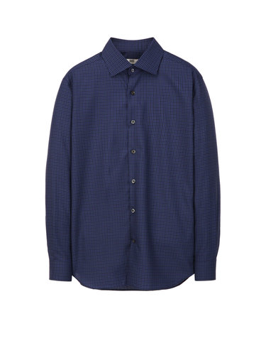 [ZEGNA] 블루 울실크 마이크로패턴