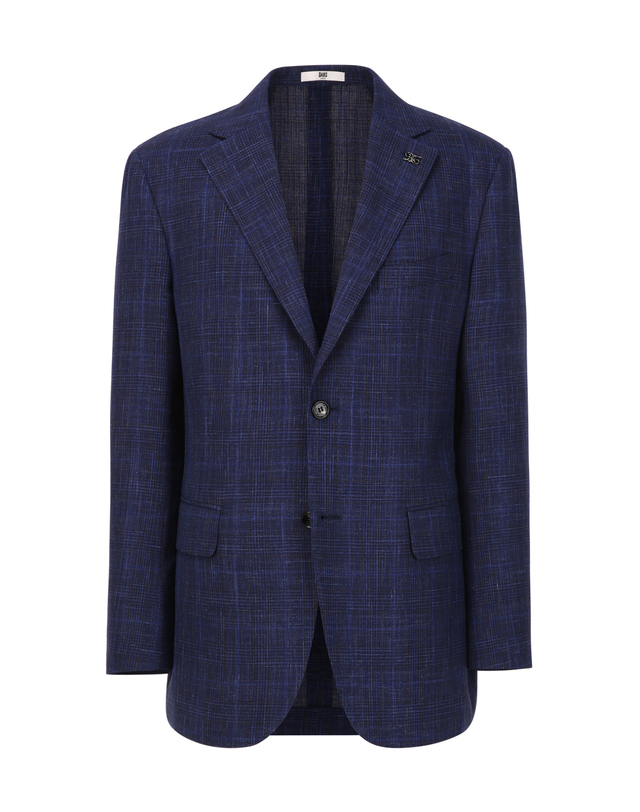 닥스 남성 [LORO PIANA 원단] 네이비 울실크린넨 혼방 자켓 착용컷