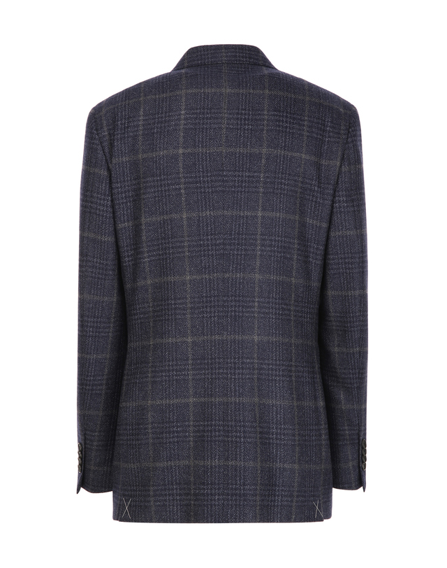 닥스 남성 [백화점BEST][LORO PIANA 원단] 다크 네이비 울·실크 글렌 체크 자켓 진한 네이비 착용컷