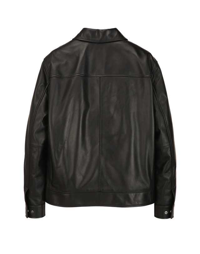 닥스 남성 [백화점BEST][LEATHER] 블랙 램 레더 블루종 점퍼 착용컷