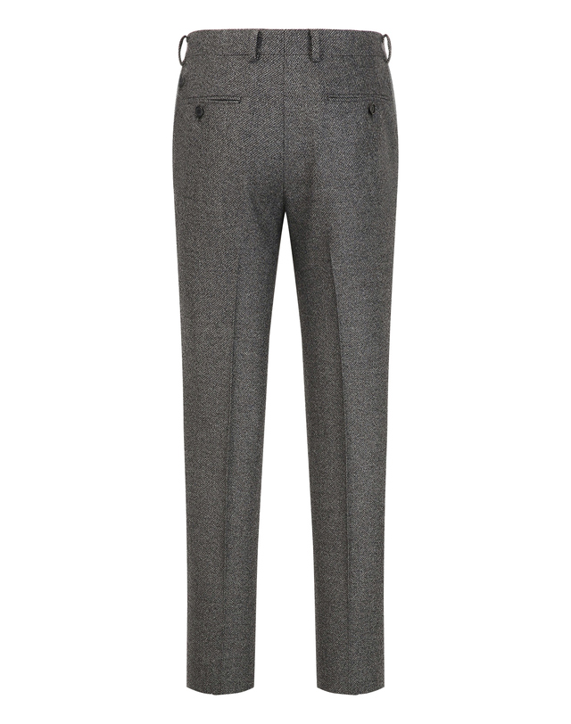 닥스 남성 [LORO PIANA 원단] 그레이 카폴라보라 울 100% 셋업 팬츠 착용컷