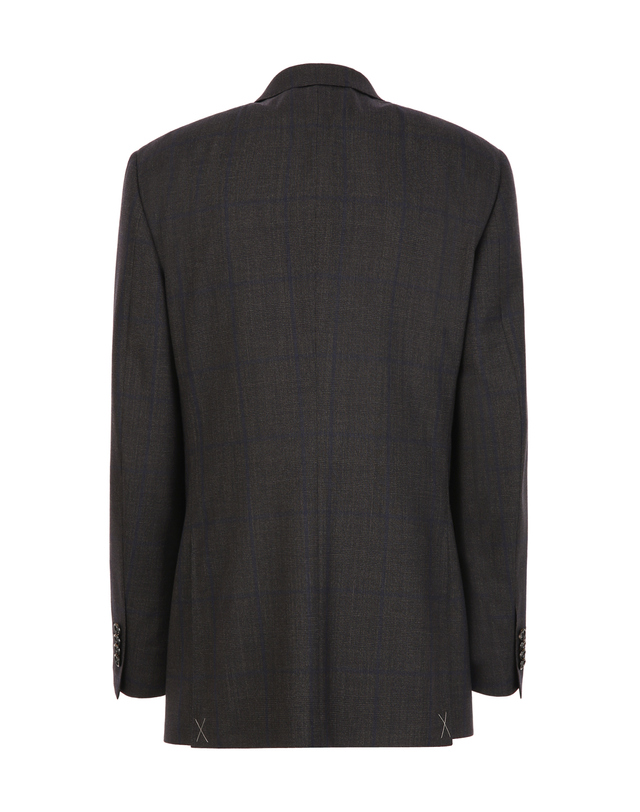 닥스 남성 [BRITAIN][LORO PIANA 원단] 브라운 울 100% NATURAL 체크 수트 착용컷