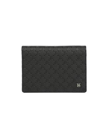 [베노베로] 알렉스 소프트 엠보 소가죽 반지갑 Billfold Wallet 9cc black (BKG1ACP2201K1)