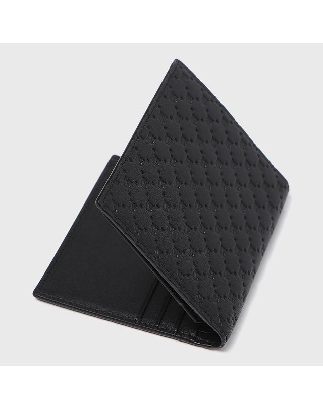 베노베로 [베노베로] 알렉스 소프트 엠보 소가죽 미니 중지갑 Mini Wallet 6cc black (BKG1ACP1201K1) 착용컷