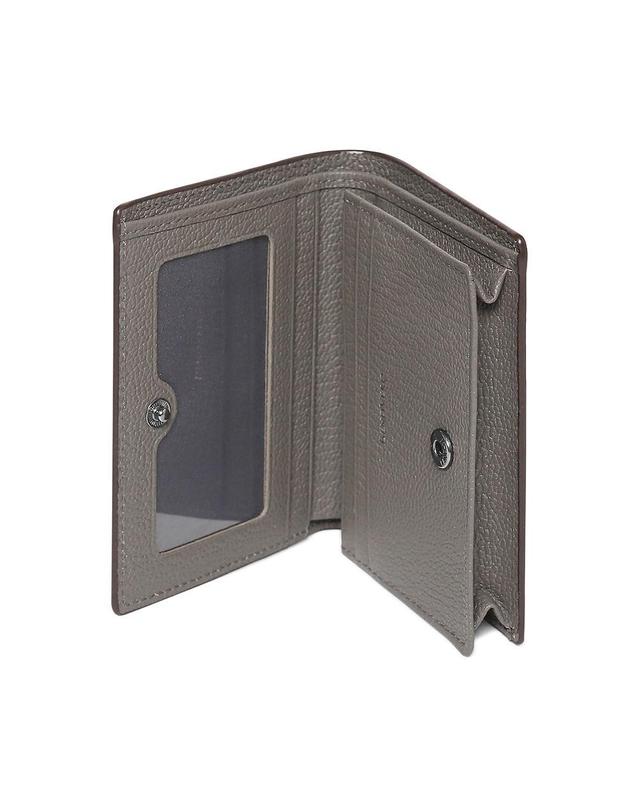 베노베로 고트 엠보 명함 중지갑 브라운_BMG1ACP1236W1 착용컷