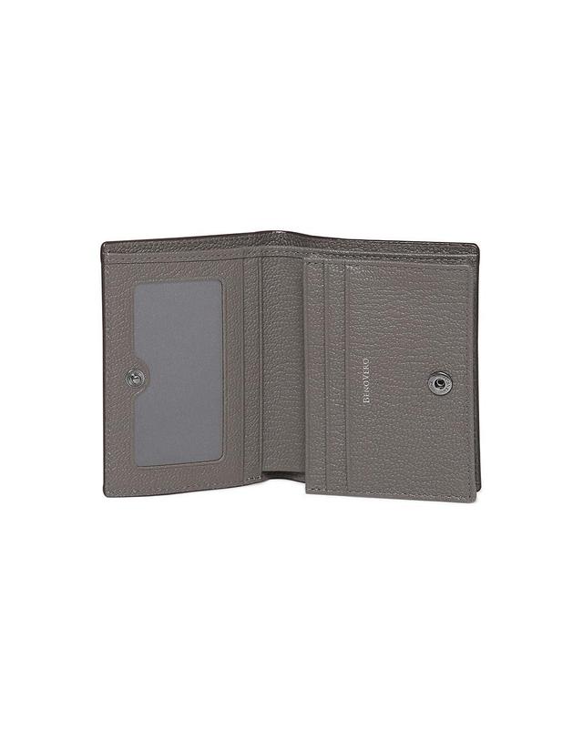 베노베로 고트 엠보 명함 중지갑 브라운_BMG1ACP1236W1 착용컷