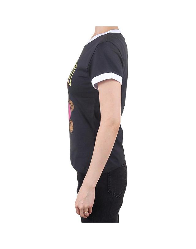 가니 가니 여성 테디 크롭 반팔티 팬텀 T4335 252 착용컷