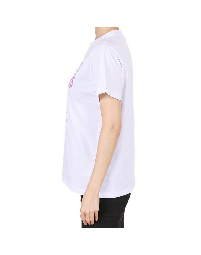 가니 가니 26SS 여성 홀스 반팔티 브라이트화이트 A1050048 151 착용컷