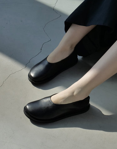ivy flat shoes / black