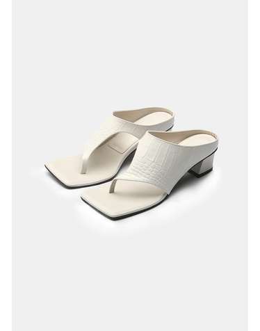 sie square sandals / cream
