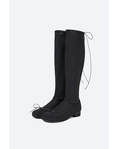 Nia Sheer Mesh boots / black