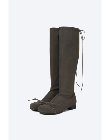 Nia Sheer Mesh boots / brown